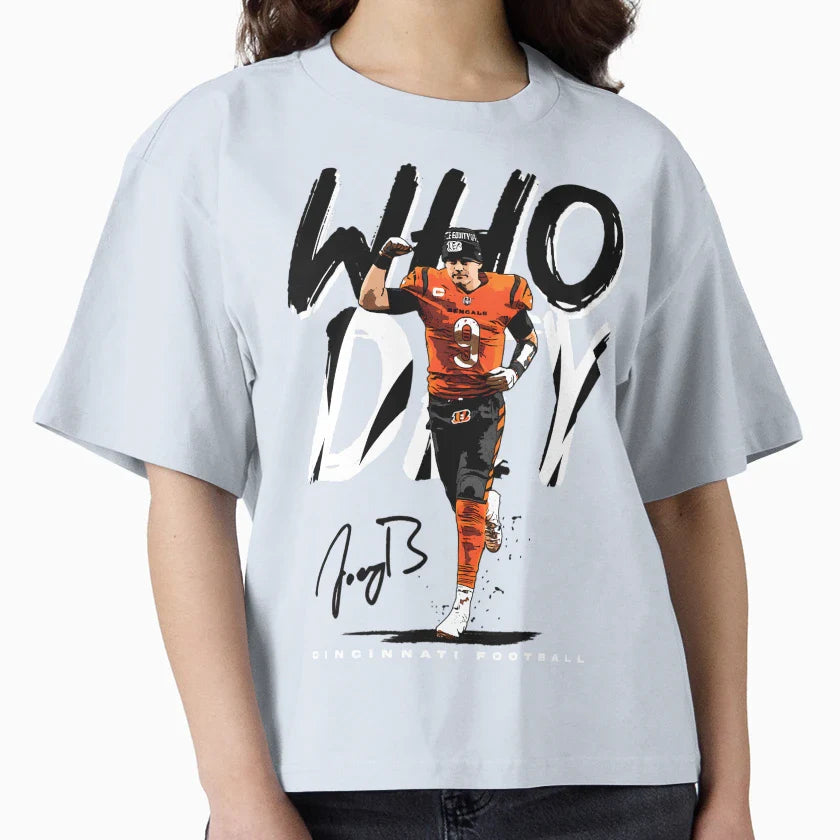 Who Dey T-Shirt - Trendy Graphic Unisex