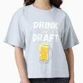 Drink And Draft Funny Fantasy Football T-Shirt - Novelty Apparel for Adults