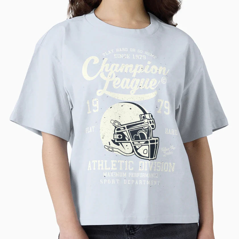 Champion League Football T-Shirt - Minimalist Print for Adults