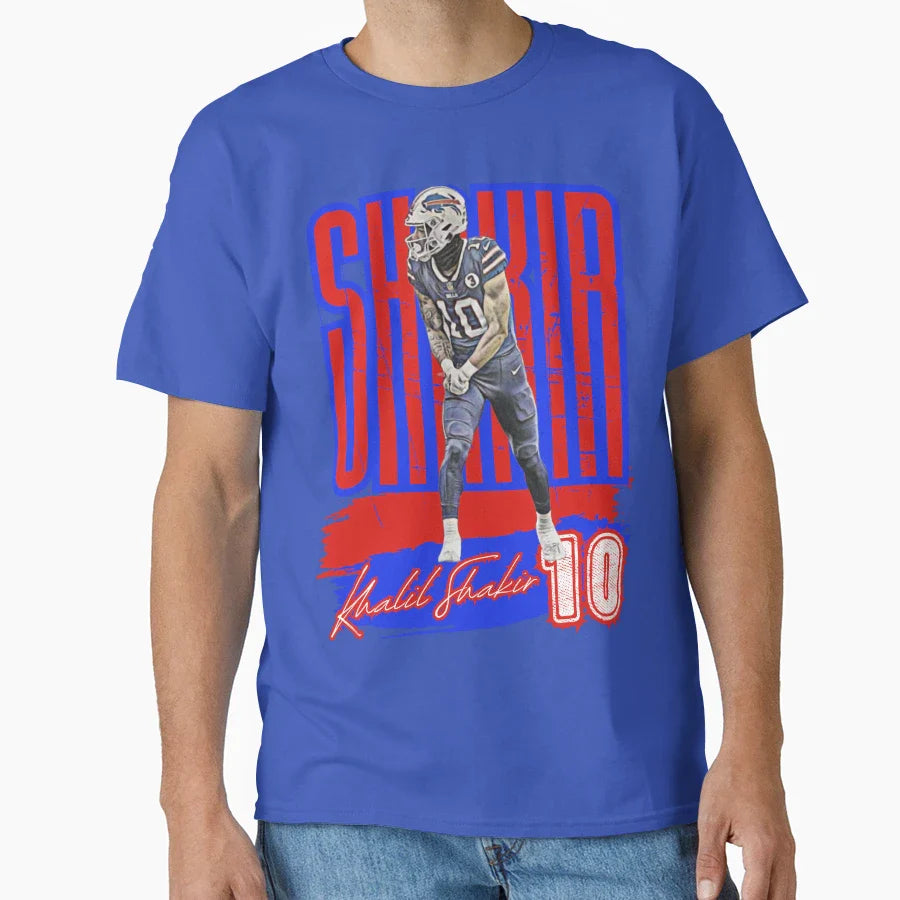 Khalil Shakir Buffalo Bills Football Art T-Shirt - Graphic Print Unisex