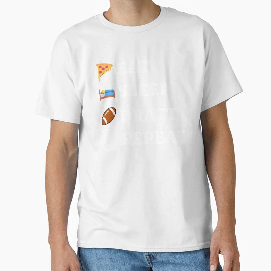 Eat Sleep Draft Repeat T-Shirt - Novelty Apparel Men Women