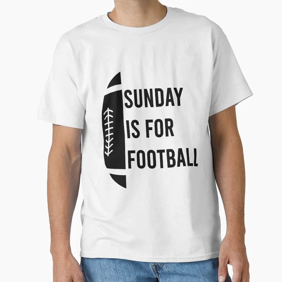 Sunday Is Football T-Shirt - Casual Everyday Wear for Adults