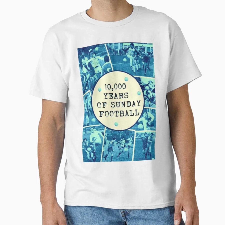 10 000 Years Sunday Football T-Shirt - Streetwear Style for Adults