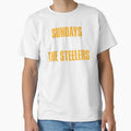Sundays Are Steelers Pittsburgh Football T-Shirt - Novelty Apparel Unisex