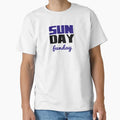 Sunday Funday Stacked T-Shirt - Fun Novelty Design for Adults
