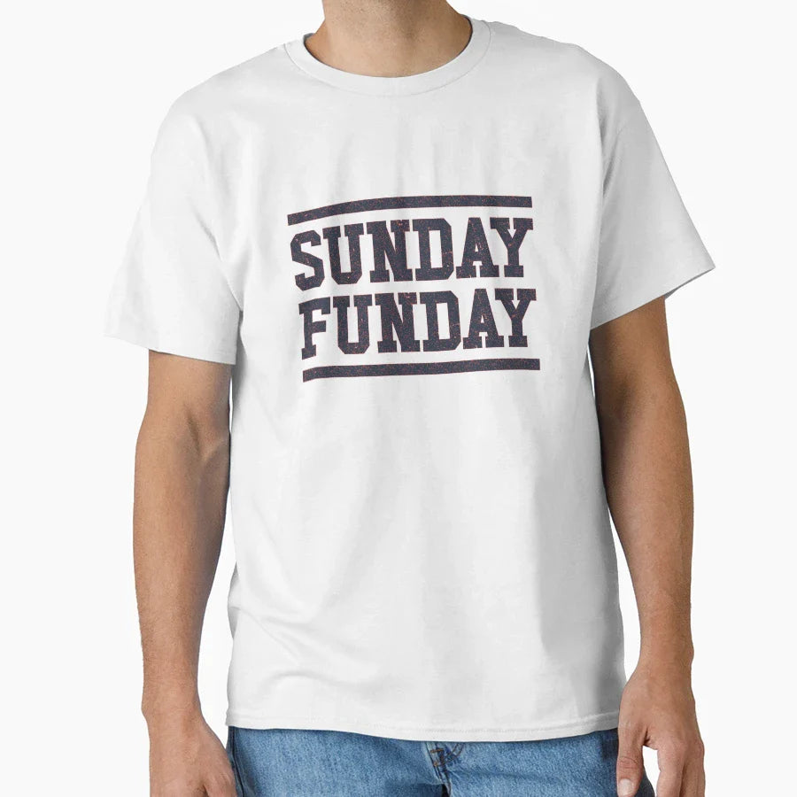 Sunday Funday Patriots T-Shirt - Fun Novelty Design Men Women