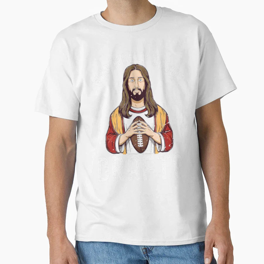 Who Would Jesus Draft T-Shirt - Unique Graphic Men Women