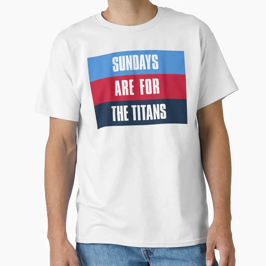 Sundays Are Titans Tennessee T-Shirt - Fun Novelty Design Men Women