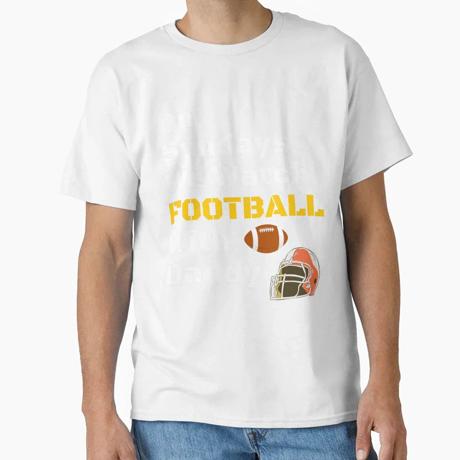 Sundays We Watch Football Daddy Funny T-Shirt - Graphic Print for Adults