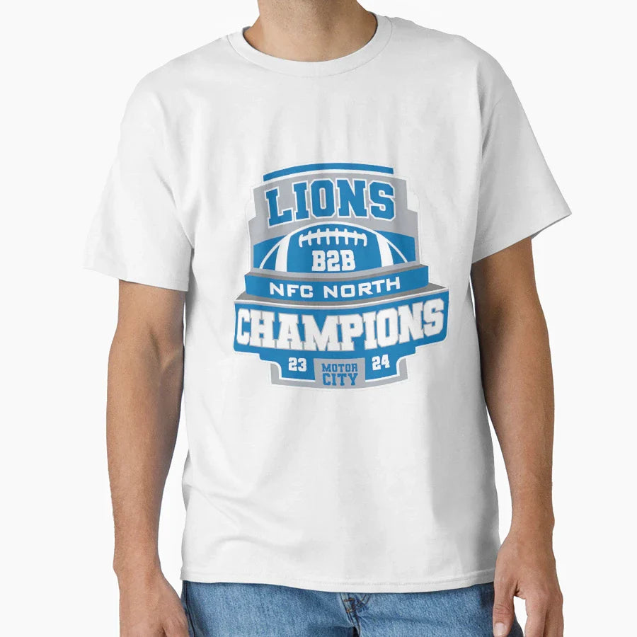 Football Detroit Lions T-Shirt - Trendy Graphic for Adults