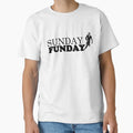Sunday Funday Football Sport Short T-Shirt - Custom Art Print Unisex