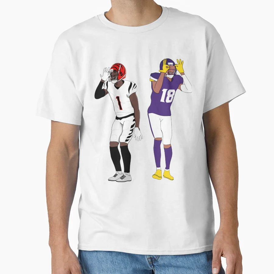 Griddy Duo T-Shirt - Minimalist Print Unisex