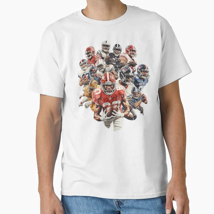 American Football Icon Usa Sport Logo T-Shirt - Trendy Graphic Unisex