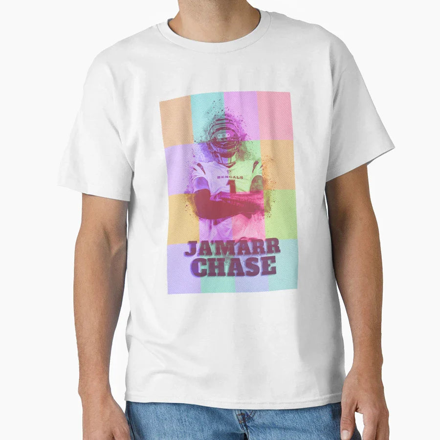 Jamarr Chase T-Shirt - Minimalist Print Men Women