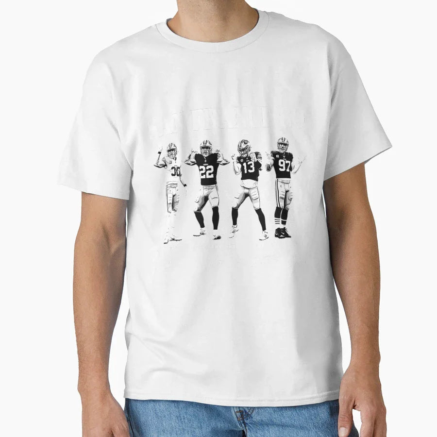 San Francisco 49Ers Gang BP GK T-Shirt - Minimalist Print Men Women