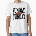 Sunday Funday Football Sport Short T-Shirt - Trendy Graphic Men Women