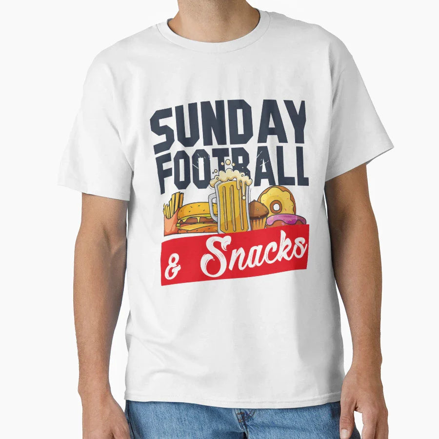 Funny Game Day Food Lover T-Shirt - Trendy Graphic for Adults