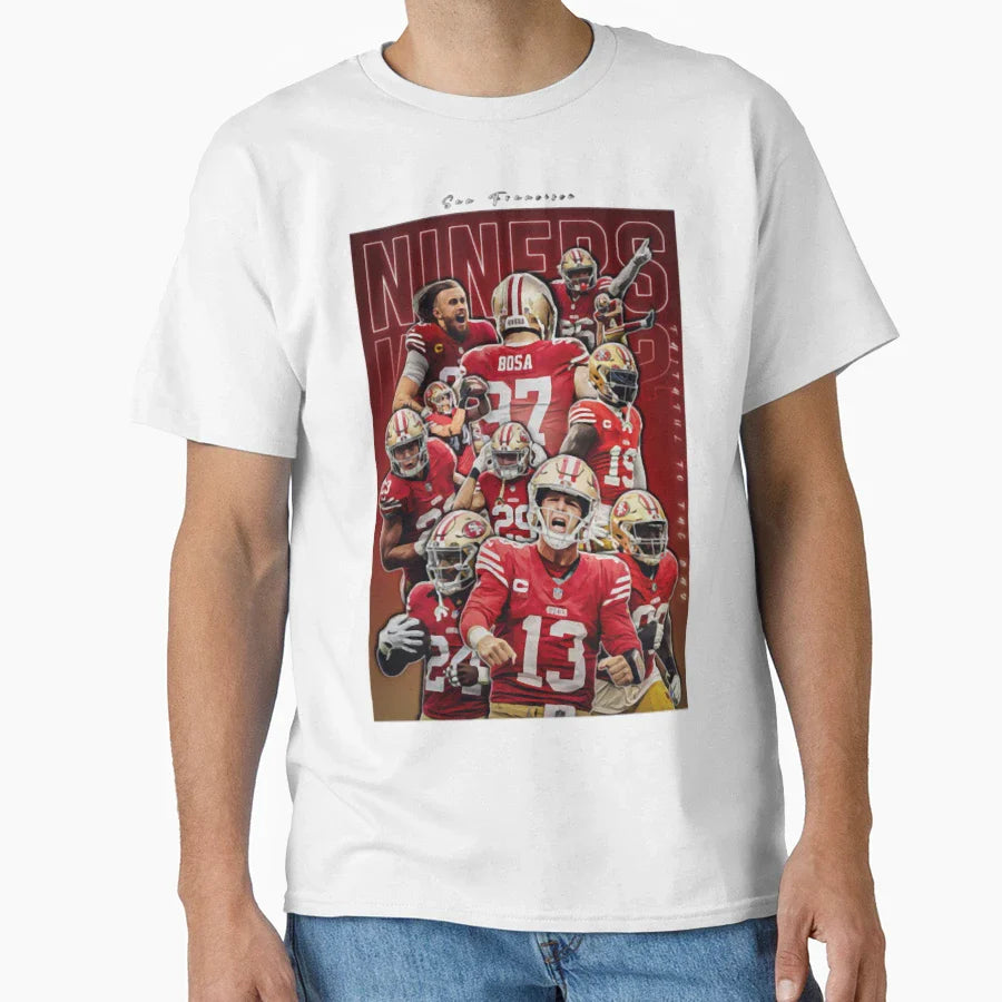 49Ers American Football T-Shirt - Streetwear Style Men Women