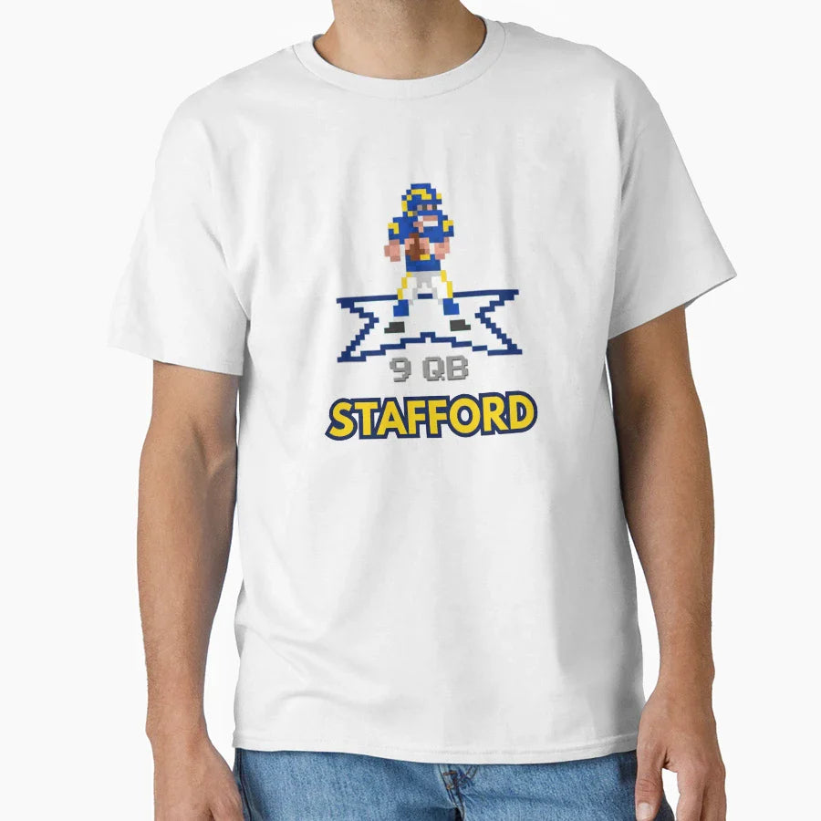 Rams Quarterback MS As Video Game T-Shirt - Casual Everyday Wear Men Women