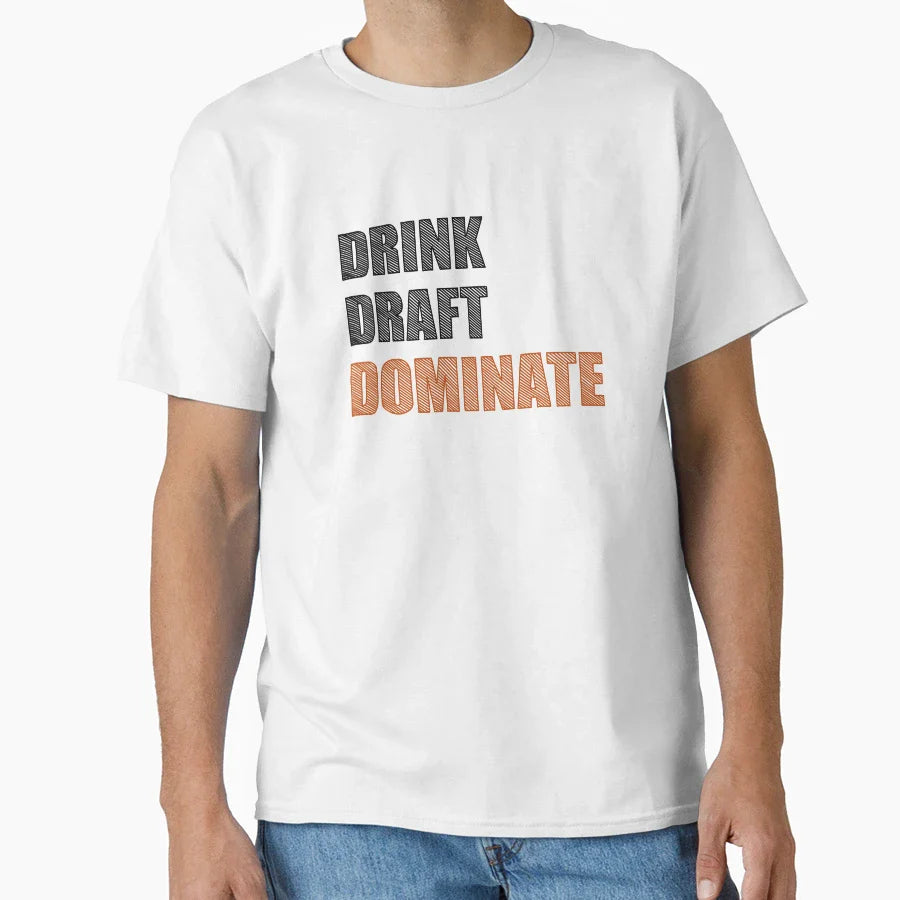 Drink Draft Dominate T-Shirt - Graphic Print for Adults