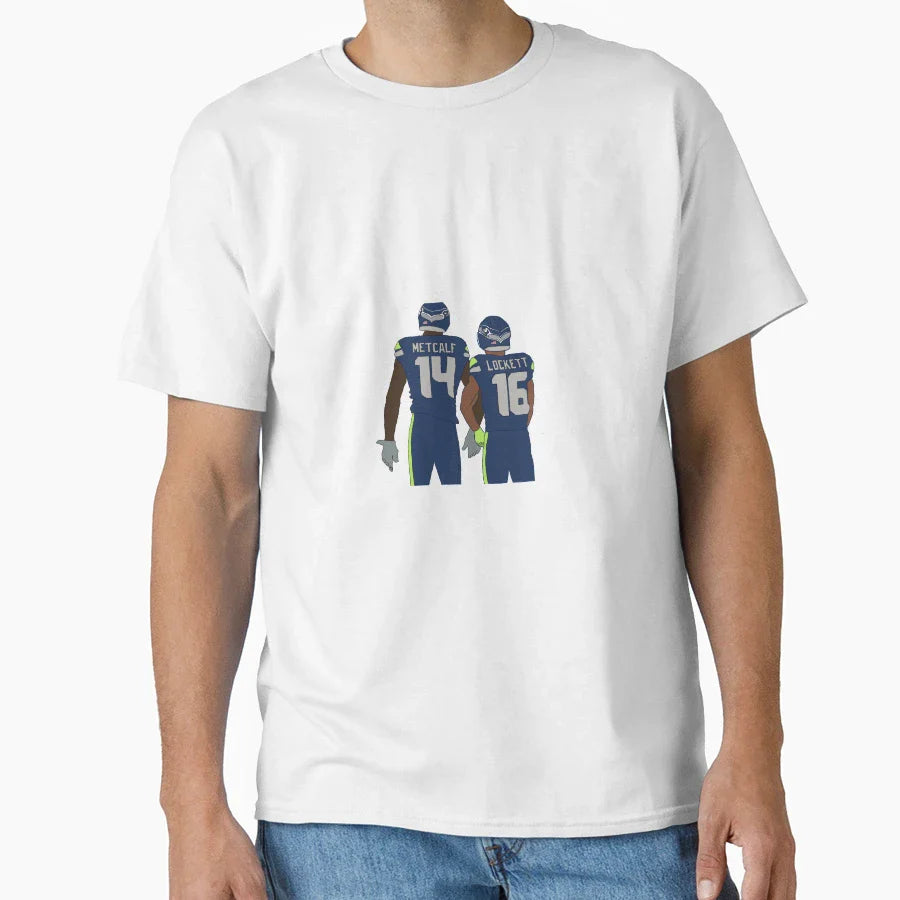 Dk Metcalf Tyler Lockett T-Shirt - Fun Novelty Design for Adults