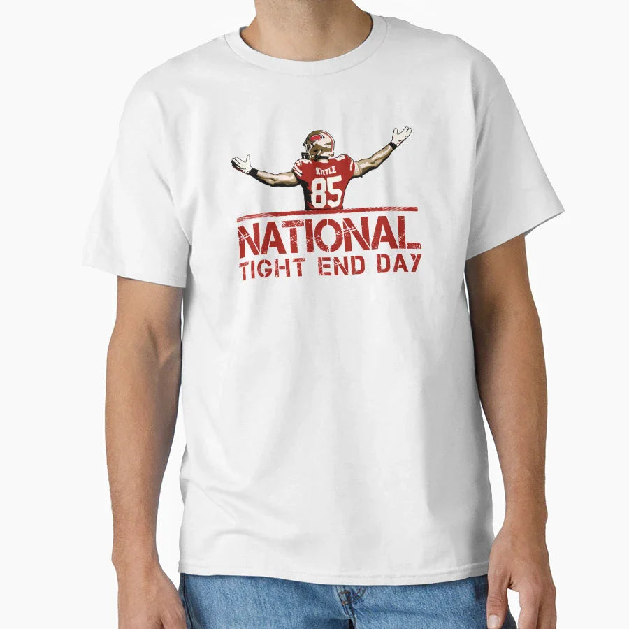 National Tight End Day T-Shirt - Trendy Graphic Unisex