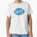 Detroit Throwback Football T-Shirt - Casual Everyday Wear Unisex