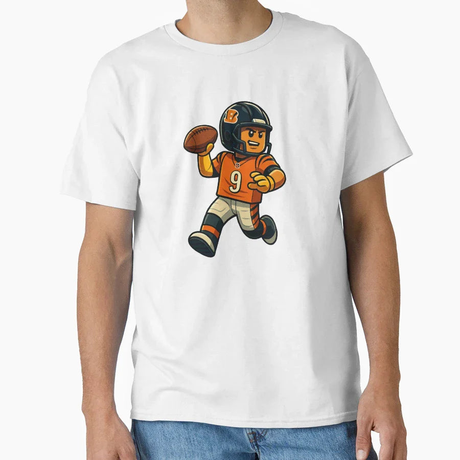 Block Burrow T-Shirt - Fun Novelty Design Unisex