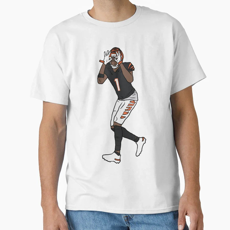 Jamarr Chase Celebration 2 T-Shirt - Unique Graphic Unisex