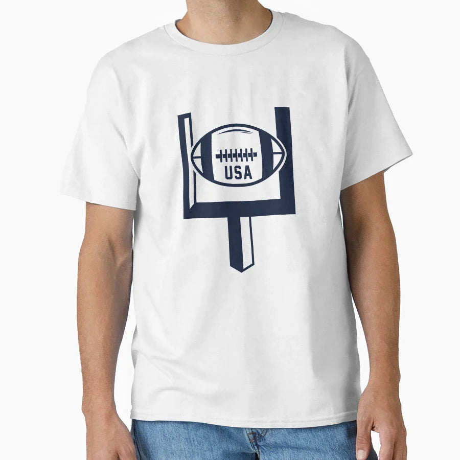Usa Football T-Shirt - Novelty Apparel for Adults