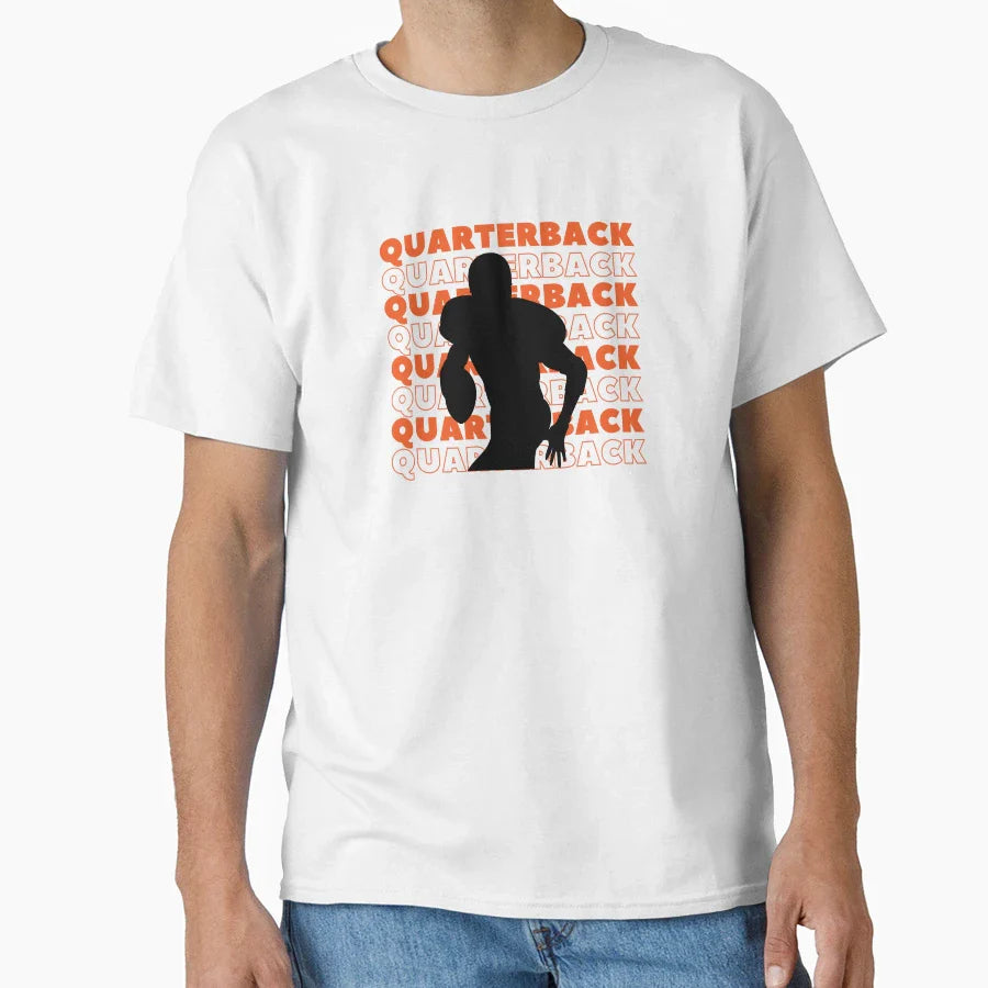 Quarterback Player T-Shirt - Trendy Graphic for Adults