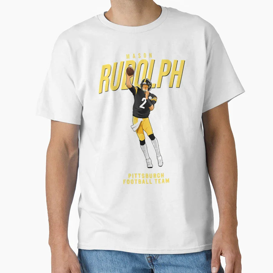 Mason Rudolph 2 Pittsburgh Football T-Shirt - Novelty Apparel Men Women