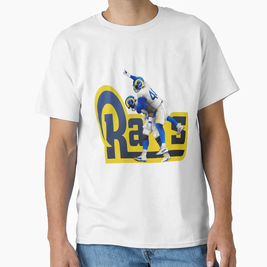 Football Los Angeles Rams T-Shirt - Minimalist Print for Adults