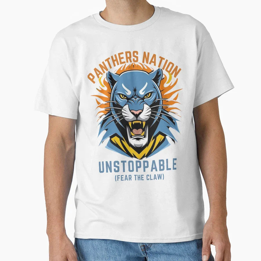 Panthers Nation Unstoppable T-Shirt - Custom Art Print Men Women