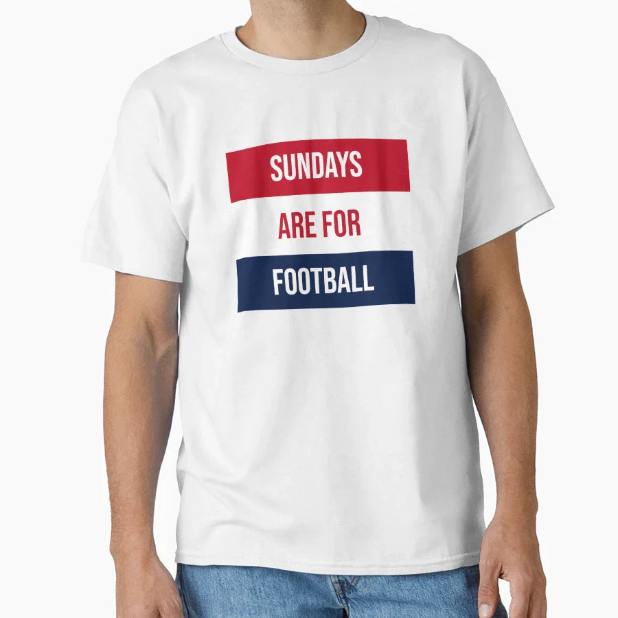 Sundays Are Football T-Shirt - Custom Art Print Men Women