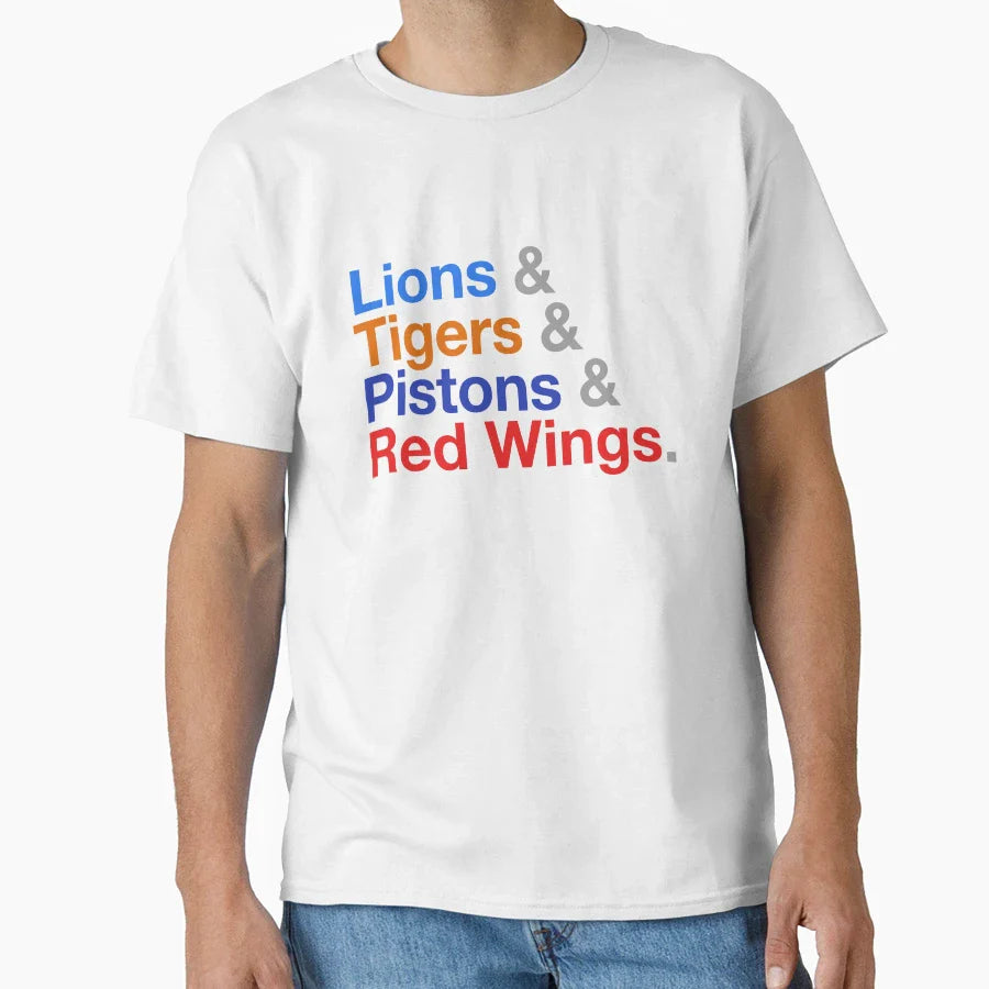 Detroit Sports T-Shirt - Fun Novelty Design for Adults