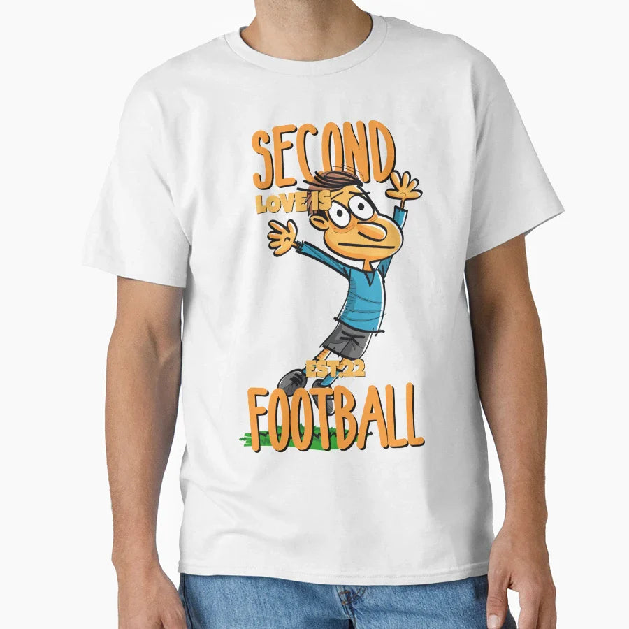 Second Love Is Footbal T-Shirt - Fun Novelty Design Unisex