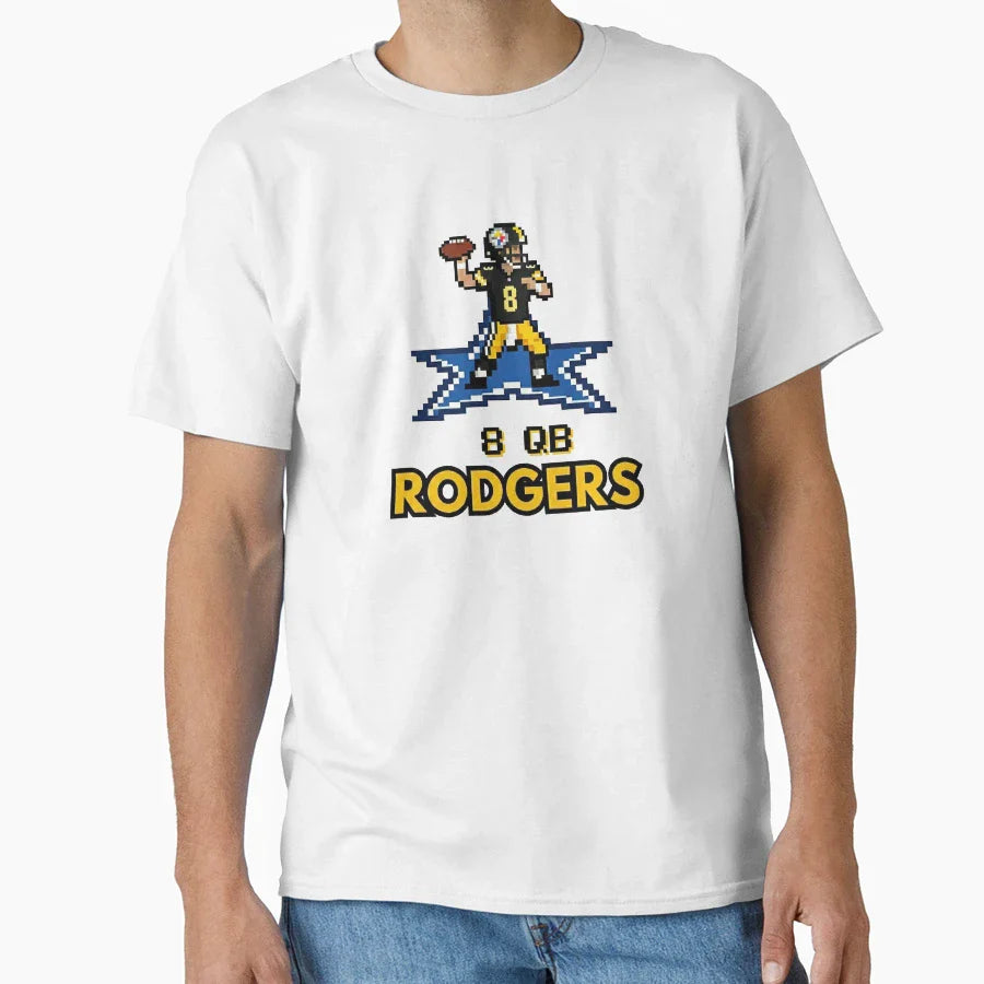 Steelers Qb AR As Video Game Character T-Shirt - Fun Novelty Design Unisex