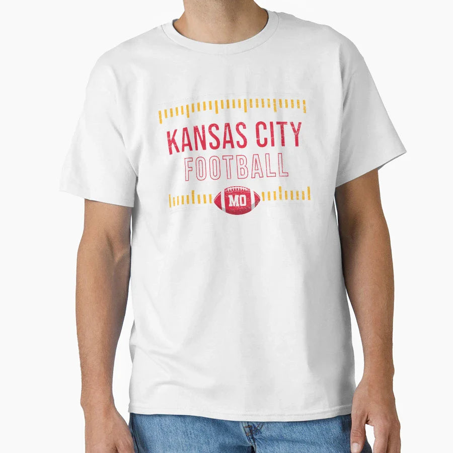 Kansas City Football Game Day T-Shirt - Trendy Graphic Unisex