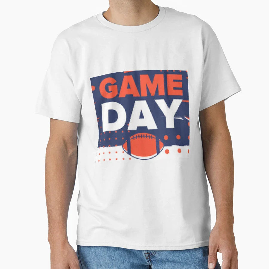 Game Day Ready Big Football Game T-Shirt - Custom Art Print Men Women