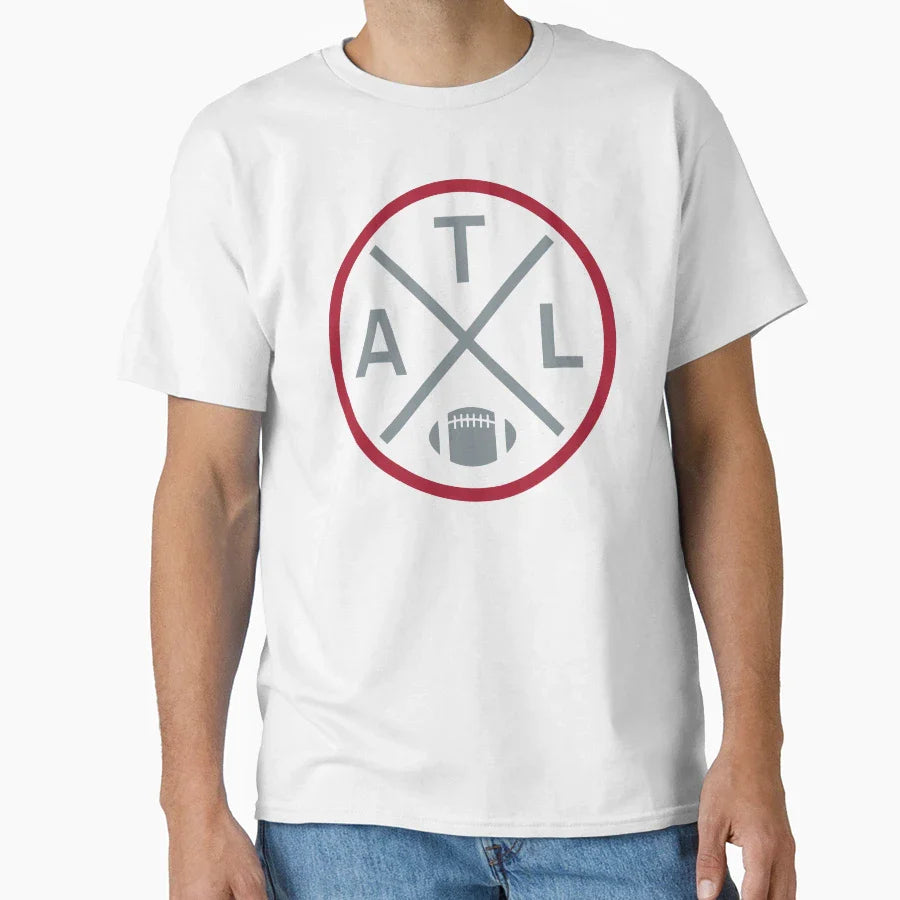 Atlanta Football Emblem Atl T-Shirt - Graphic Print for Adults