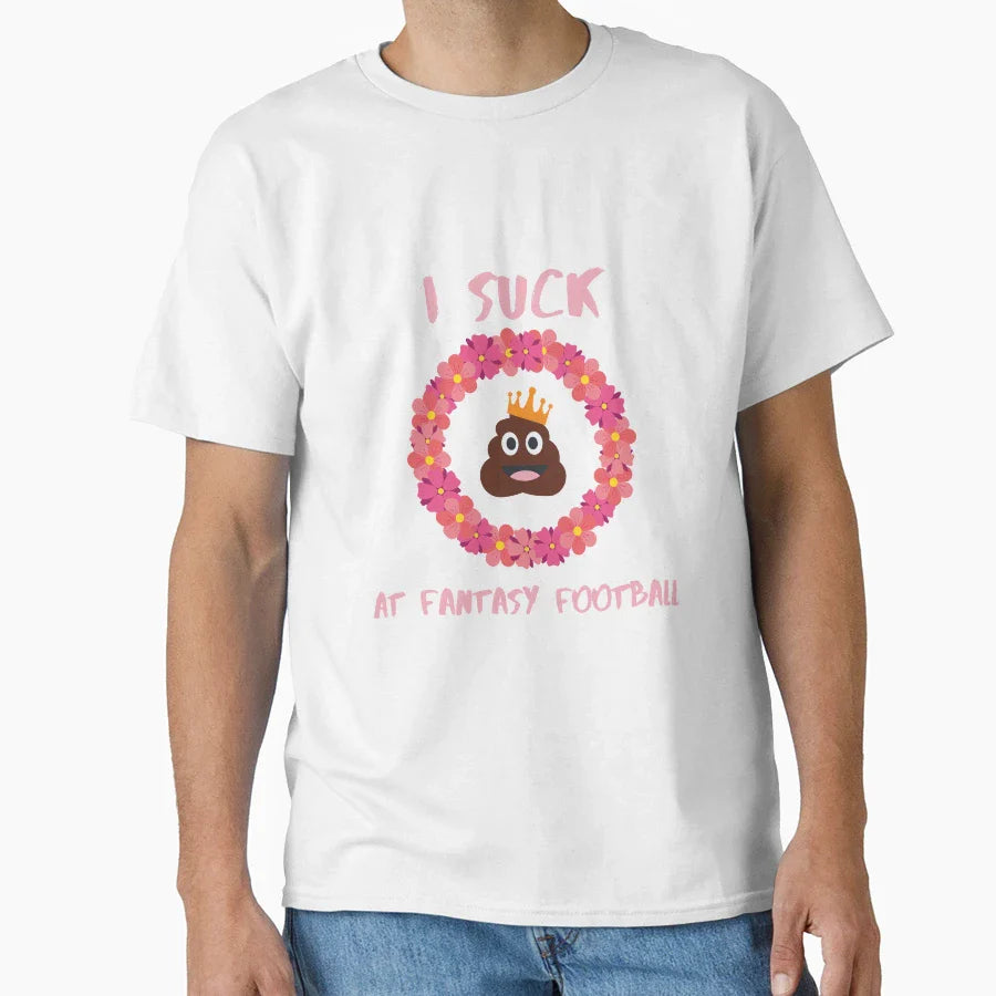 I Suck Fantasy Football Punishment T-Shirt - Unique Graphic Unisex