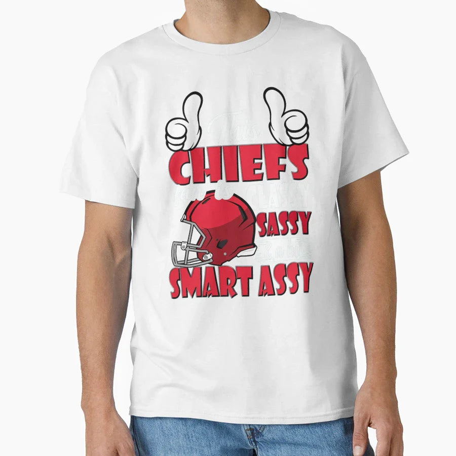 This Football Fan Is Classy Sassy T-Shirt - Aesthetic Graphic for Adults
