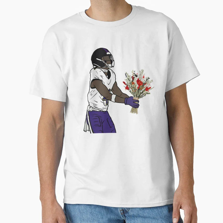 Zay Flowers Bouquet Celebration T-Shirt - Aesthetic Graphic for Adults