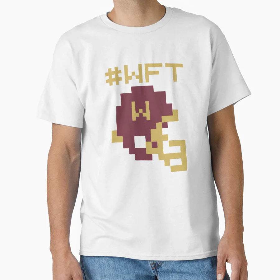 Old School 8 Bit Washington Football Team T-Shirt - Streetwear Style Unisex