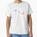 New York Vs Los Angeles T-Shirt - Aesthetic Graphic Unisex