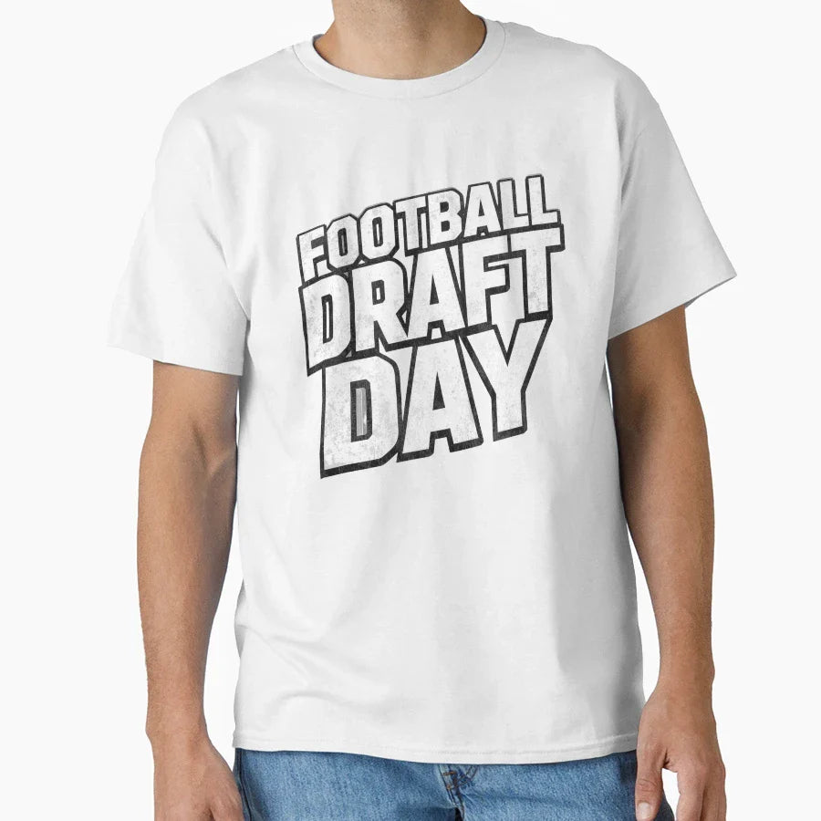 Football Draft Day 3 T-Shirt - Minimalist Print Men Women