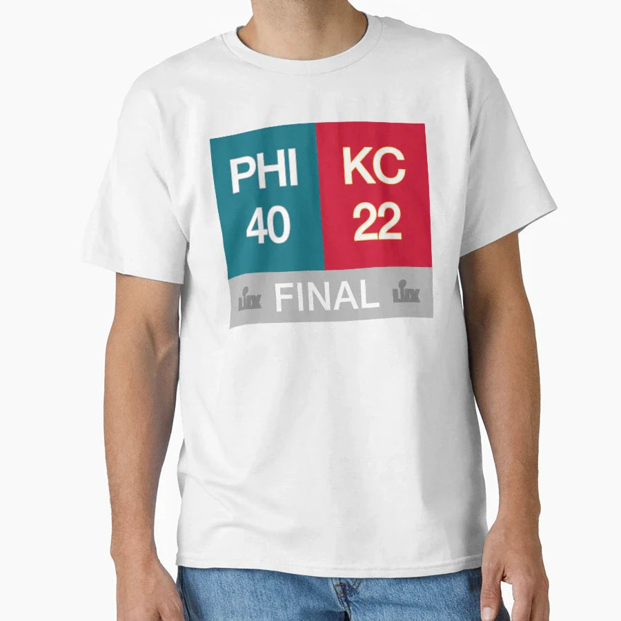 Phi 40 Kc 22 Super Bowl Lix 40 22 T-Shirt - Streetwear Style Men Women