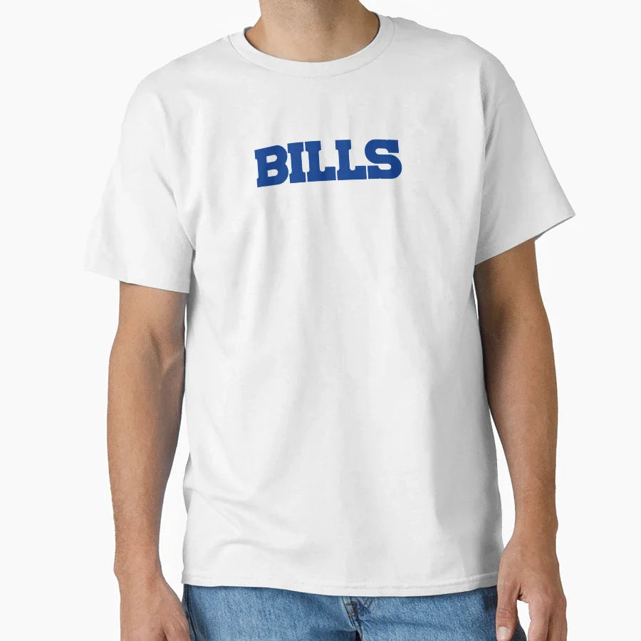 Bills Wordmark T-Shirt - Minimalist Print Men Women