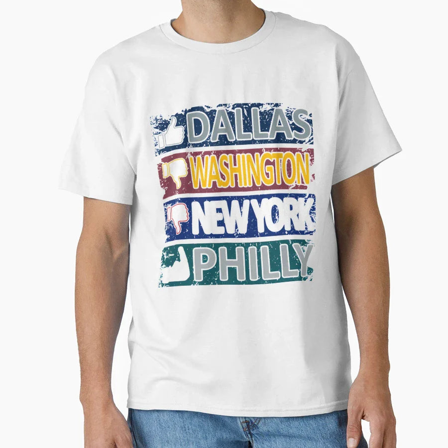 Football Fan Dallas City T-Shirt - Minimalist Print Men Women